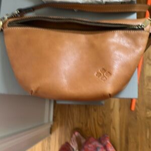 Tan Leather Patricia Nash Crossbody Bag